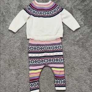 Baby Colorful Knit Sweater and Pants Set size 6-12‎ months